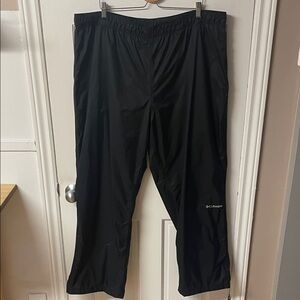 Columbia Omnitech black splash pants outdoor rain pants men’s size 3X